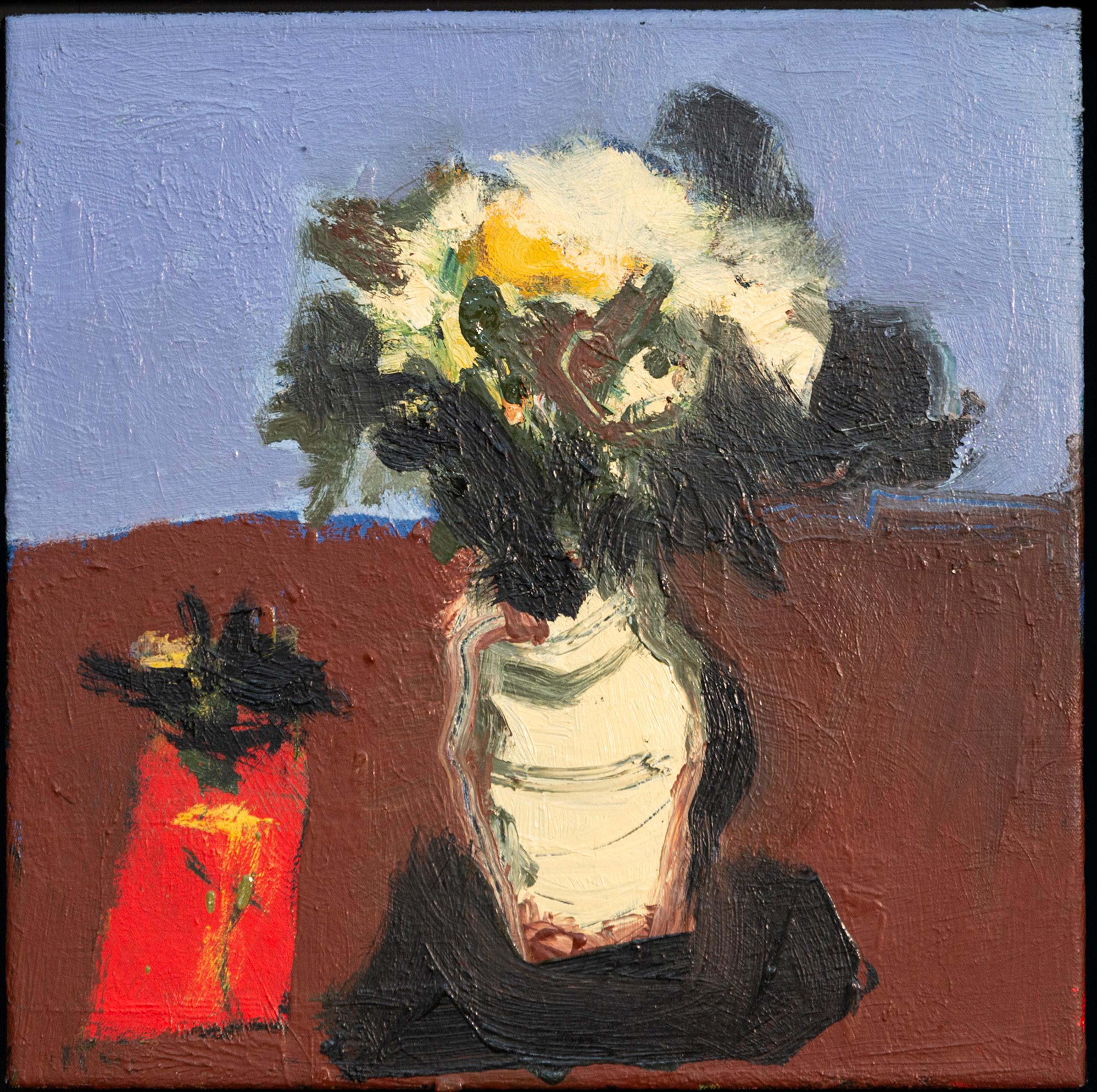 Jennifer Hornyak (1940) - Flowers with Red Box, 2013