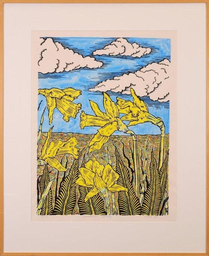 Jim Cave (1946) - Canadian Spring (Daffodils); 1981; ed. #3/11