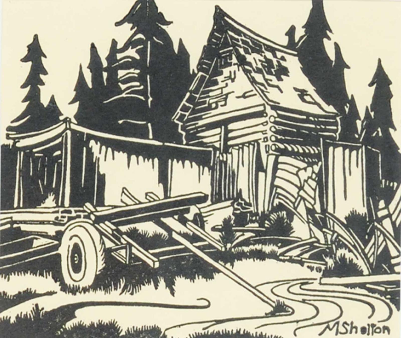 Margaret Dorothy Shelton (1915-1984) - Lumberyard in Banff