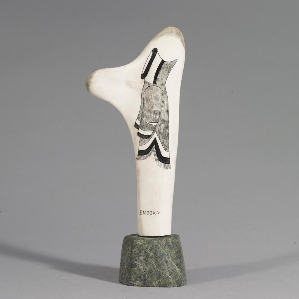 Innuki Oqutaq (1926-1986) - Antler With Etched Detail