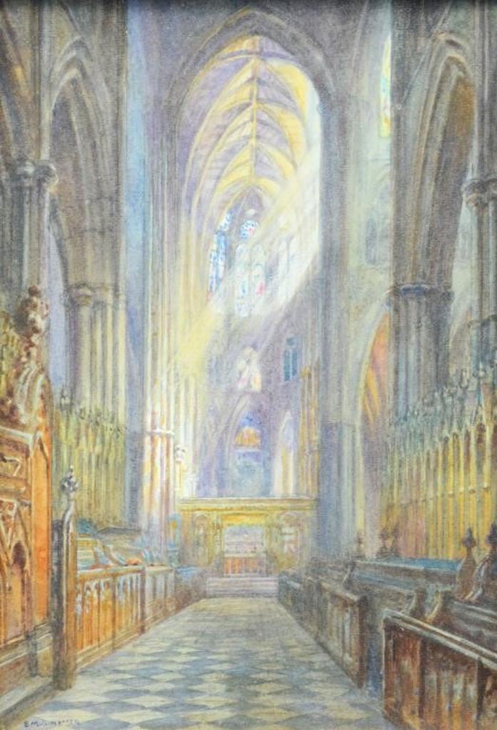 Emily Mary Bibbens Warren (1869-1956) - The Choir, Westminster Abbey