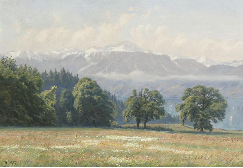 Charles Jones (C. J.) Way (1834-1919) - Mountain Landscape