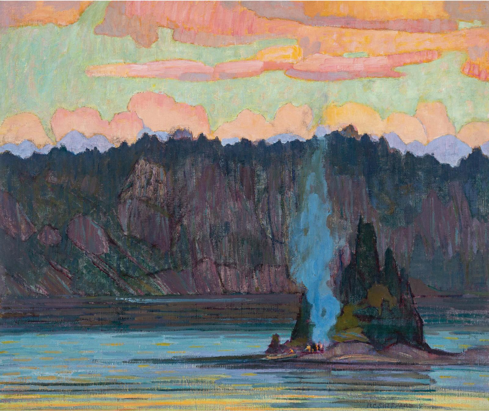 Peter Clapham (P.C.) Sheppard (1882-1965) - A Northern Lake