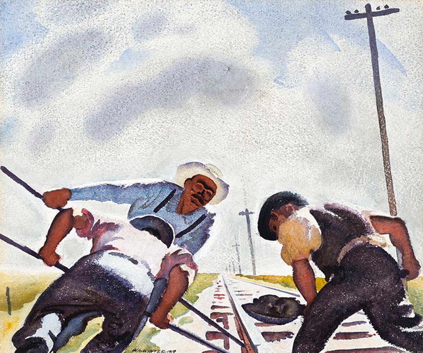 William Arthur Winter (1909-1996) - Railroad Labourers