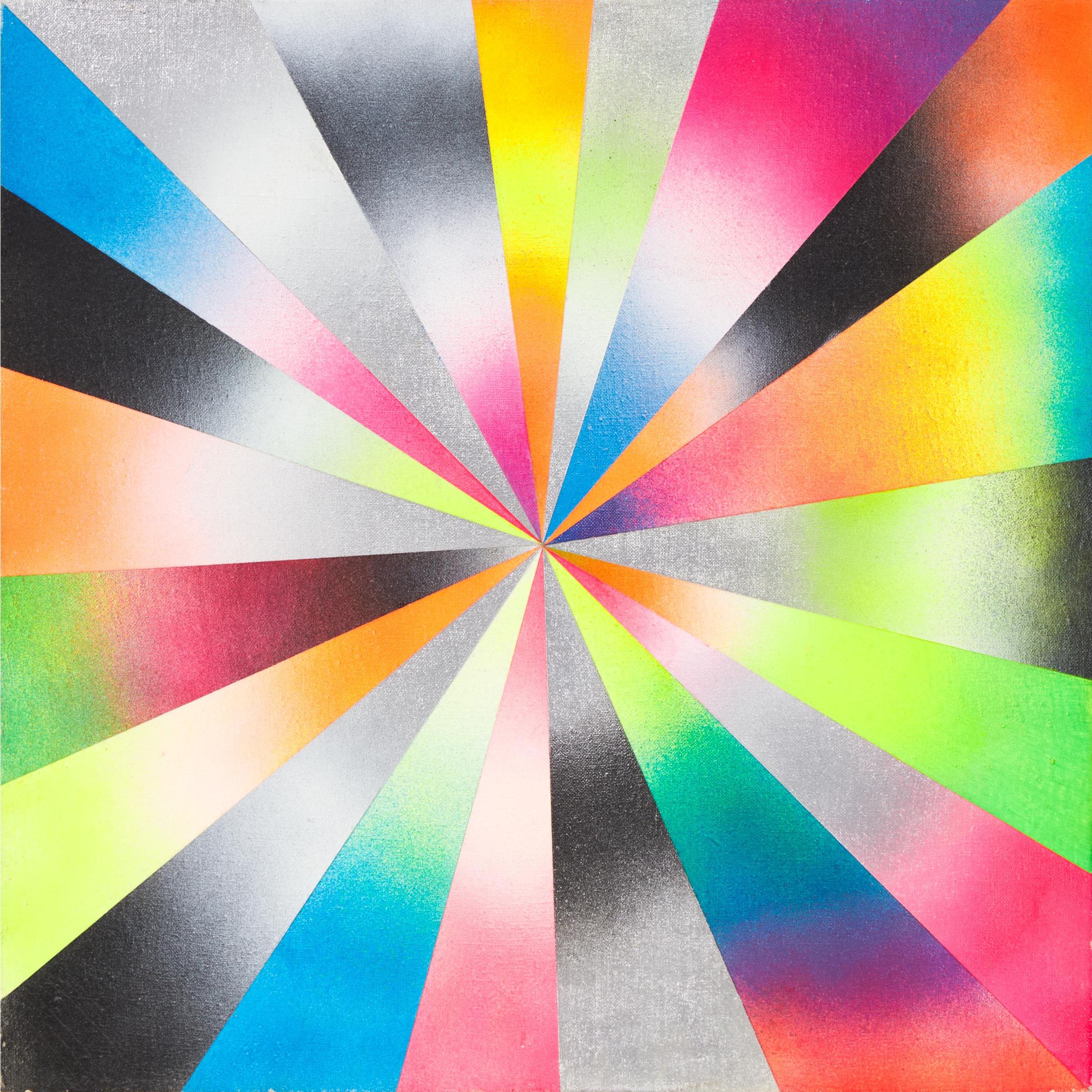 Steve Dibenedetto - Untitled (Multicolour Starburst), 1986