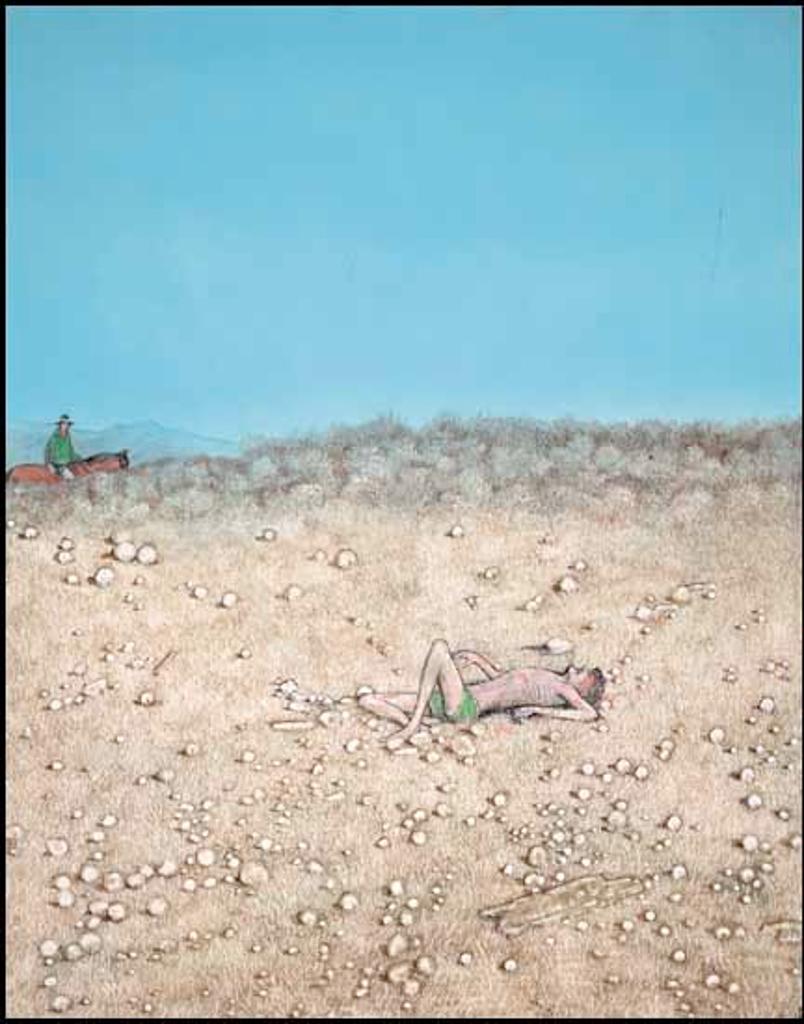 William Kurelek (1927-1977) - Temptations in the Desert: Passing by on the Other Side