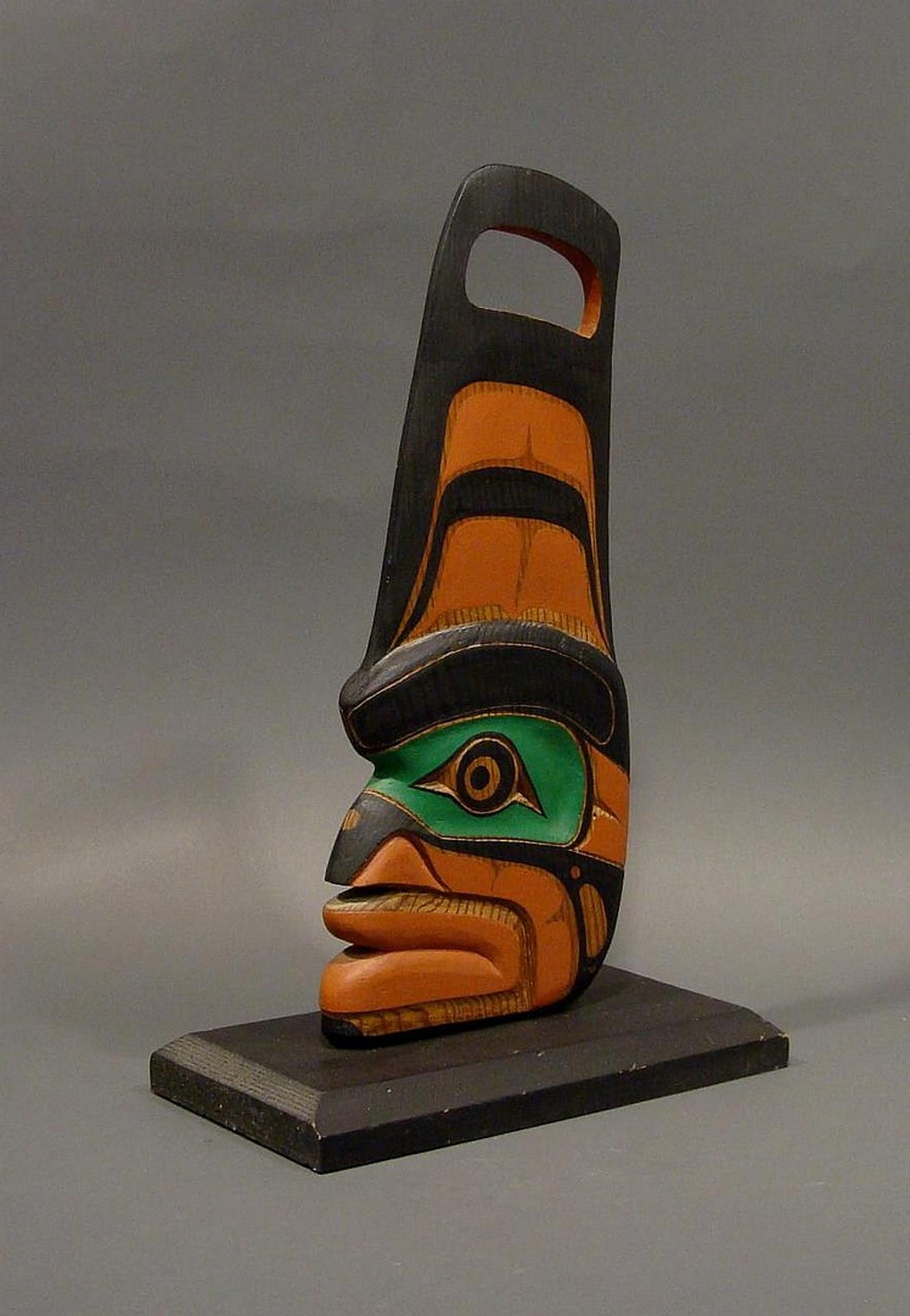 Pat Patterson - carved and polychromed red cedar