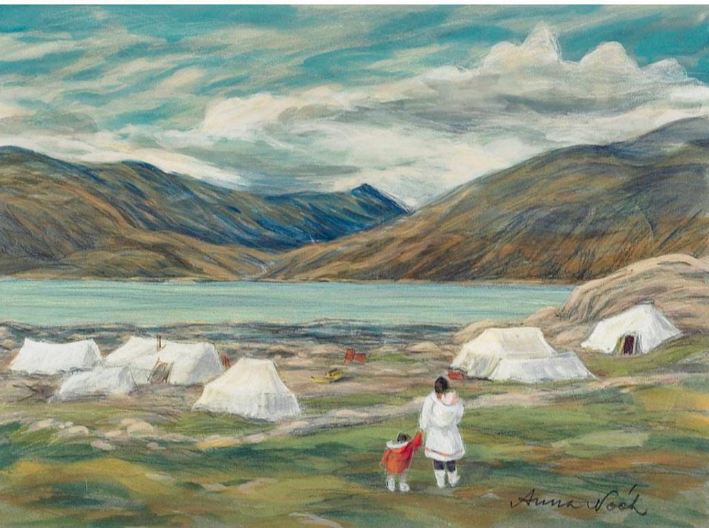 Anna T. Noeh (1926-2016) - Summer Camp Near Pang Nirtung, 1972