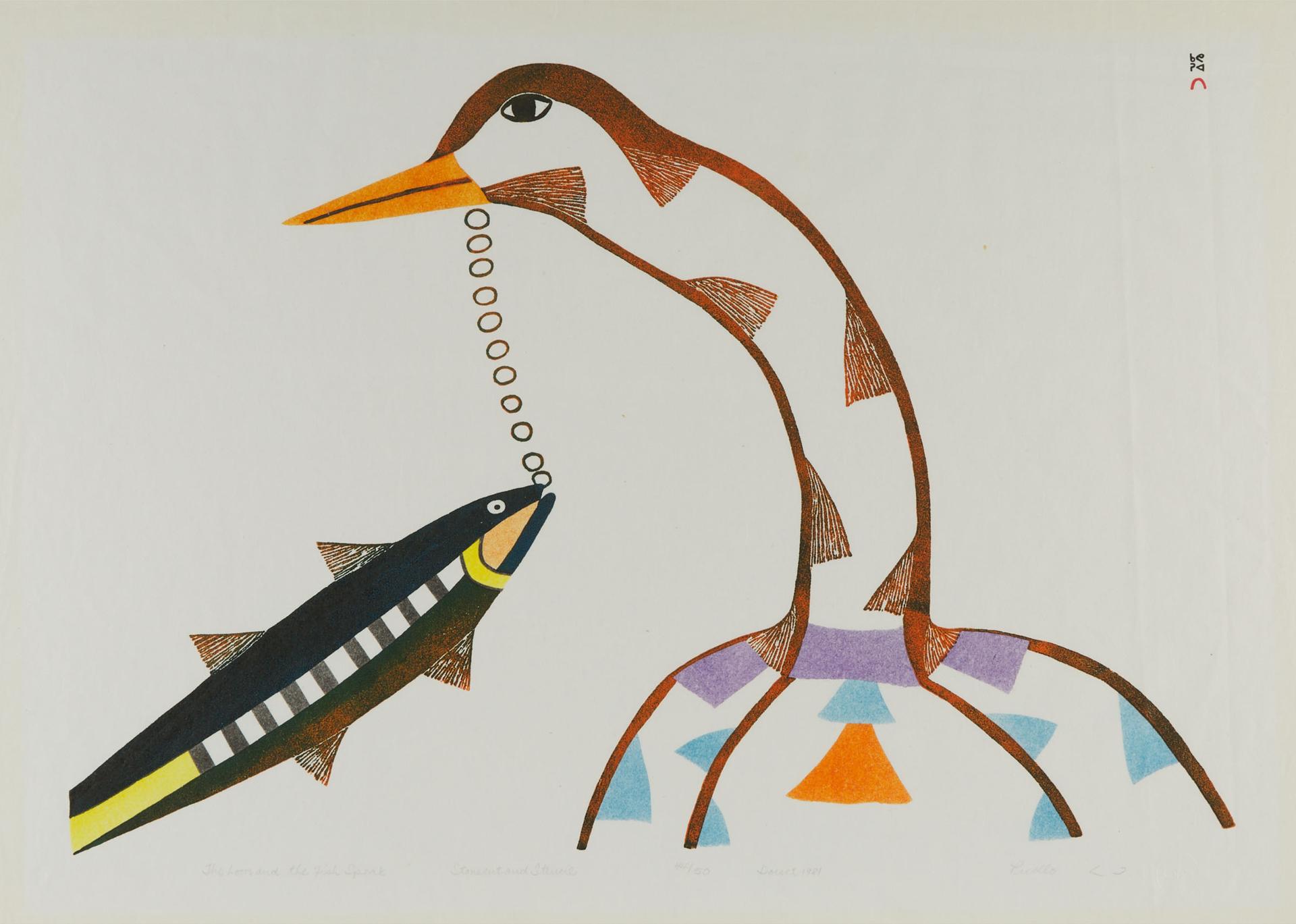 Pudlo Pudlat (1916-1992) - The Loon And The Fish Speak