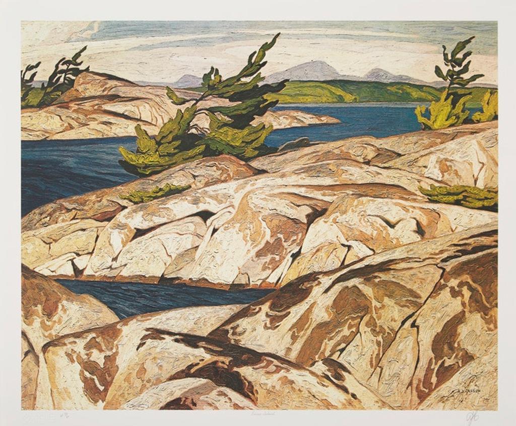 Alfred Joseph (A.J.) Casson (1898-1992) - Picnic Island; March Day; Country Crisis