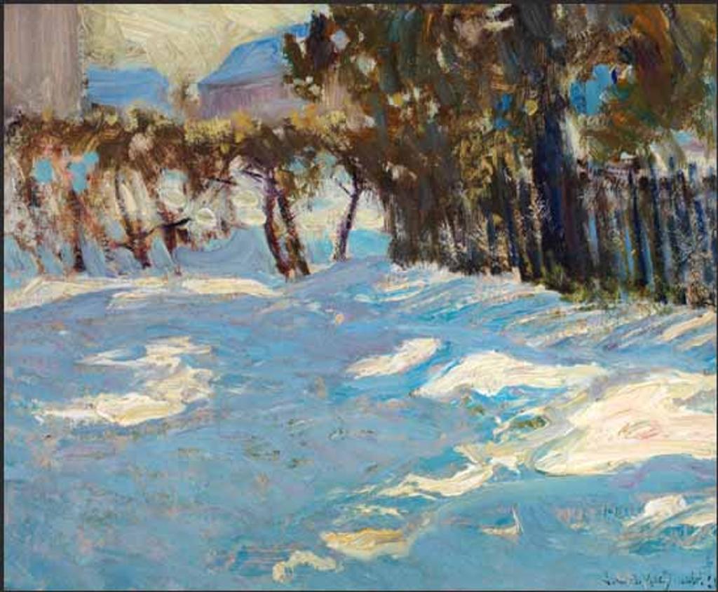 James Edward Hervey (J.E.H.) MacDonald (1873-1932) - Winter in Thornhill Village