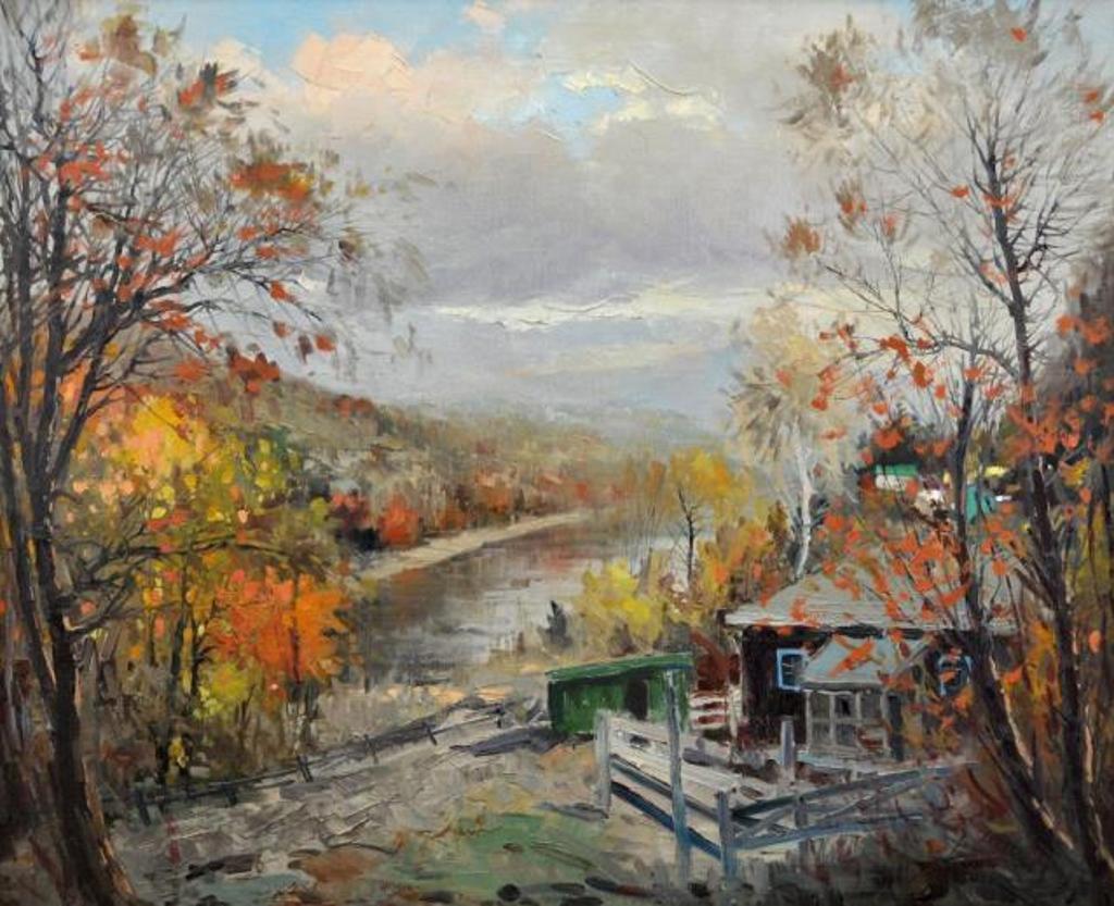 Geza (Gordon) Marich (1913-1985) - Autumn at the Lake
