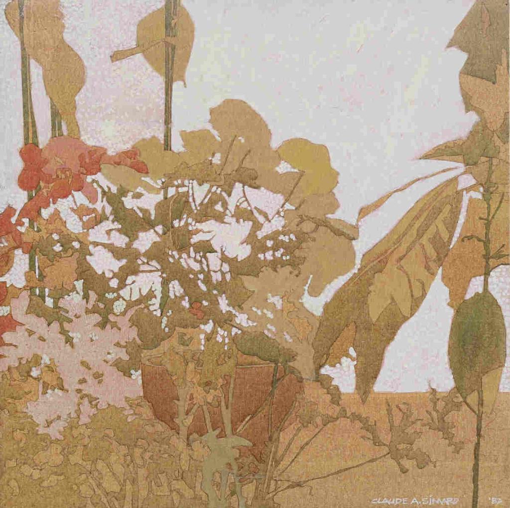 Claude Alphonse Simard (1956-2014) - Summer Garden In Evening Light; 1982