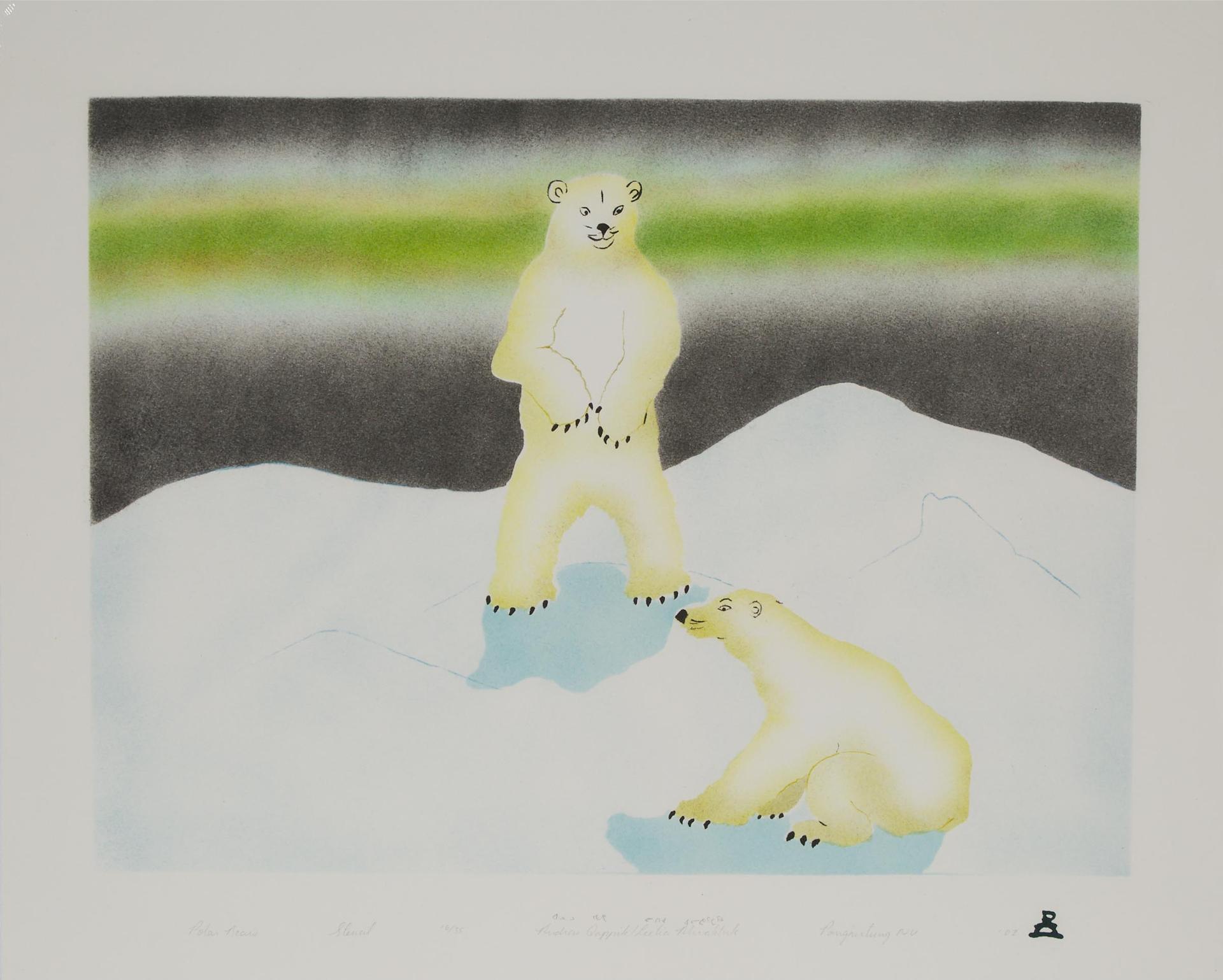 Andrew Qappik (1964) - Polar Bears, 2002