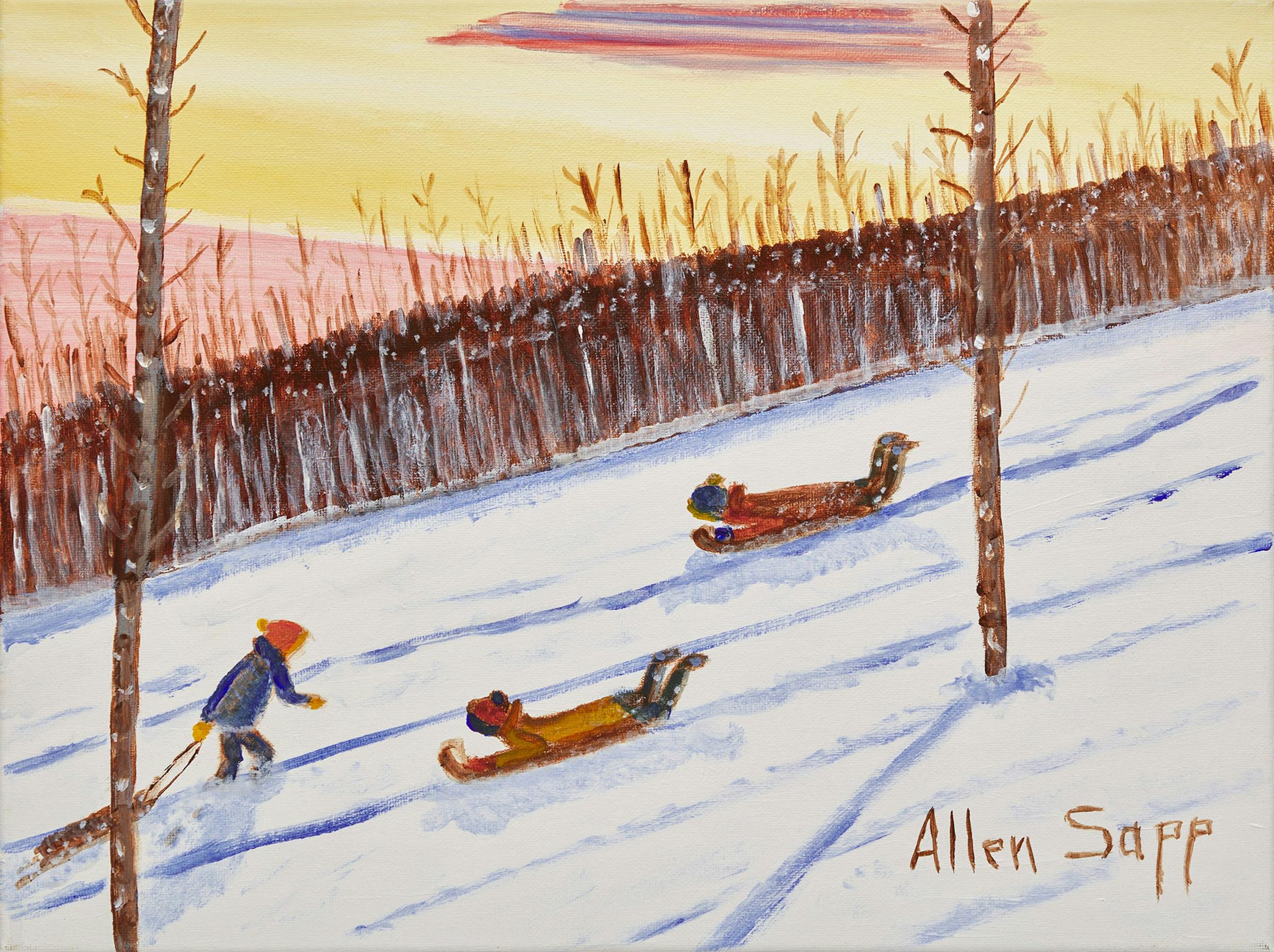 Allen Fredrick Sapp (1929-2015) - Sledding