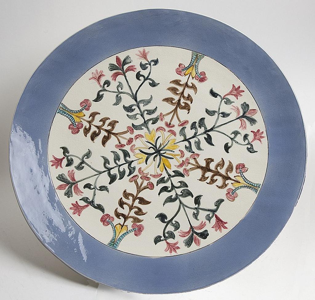Maria Gakovic (1913-1999) - Untitled - Large Platter with Florals