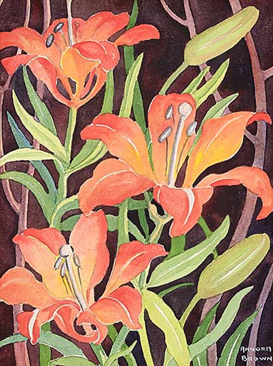 Annora Brown (1899-1987) - Untitled - Tiger Lilies