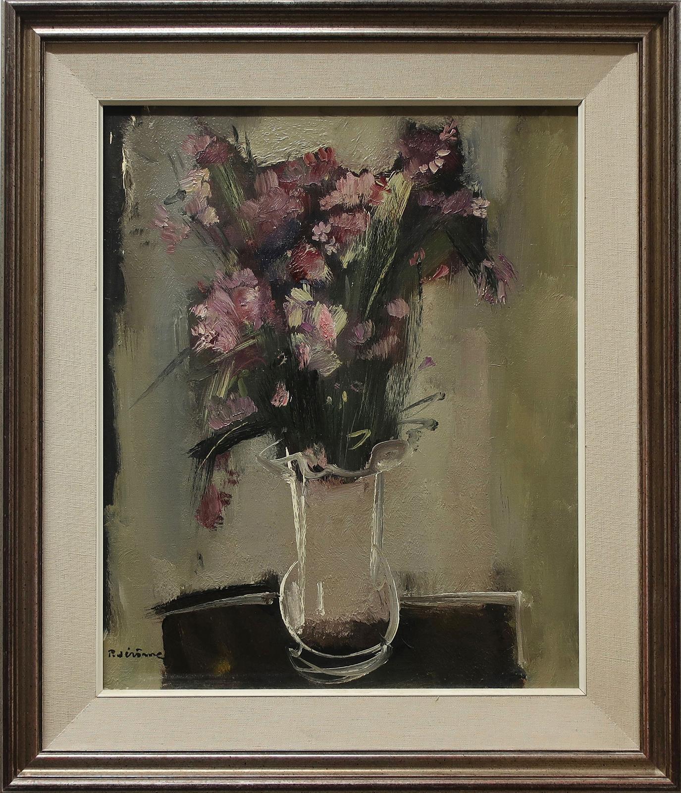 Pierre Jérôme (1902-1982) - Mixed Bouquet In A Glass Vase