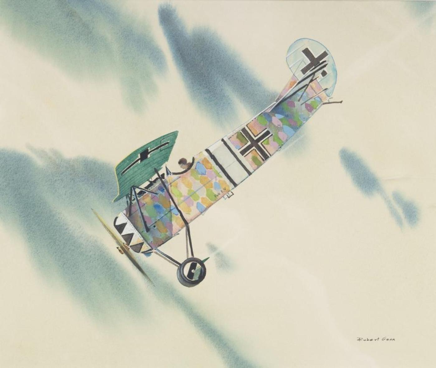 Robert Douglas Genn (1936-2014) - German bi-plane