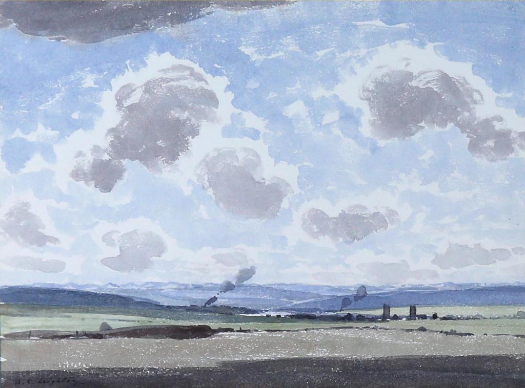 Alfred Crocker Leighton (1901-1965) - Brooding Sky, Foothills