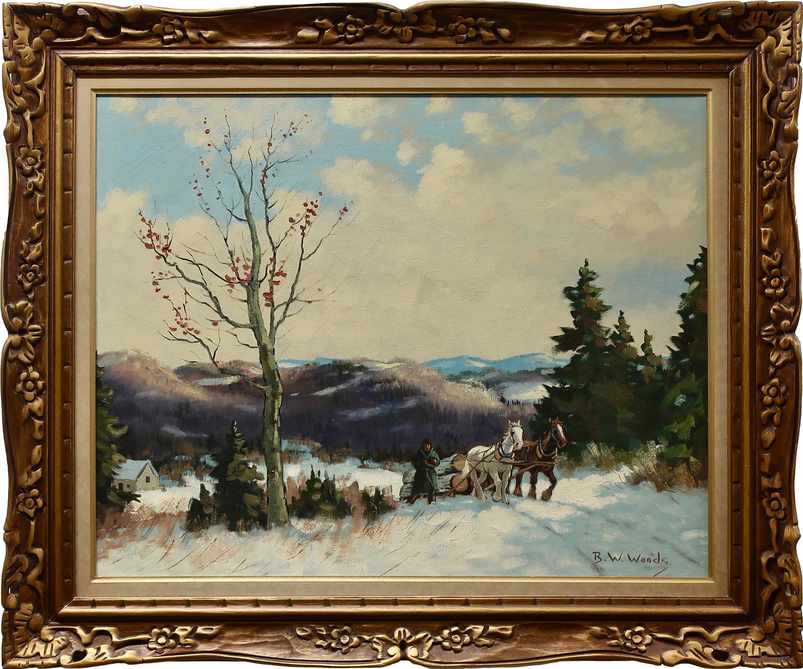 B.W. Woods - Hauling Logs In Winter