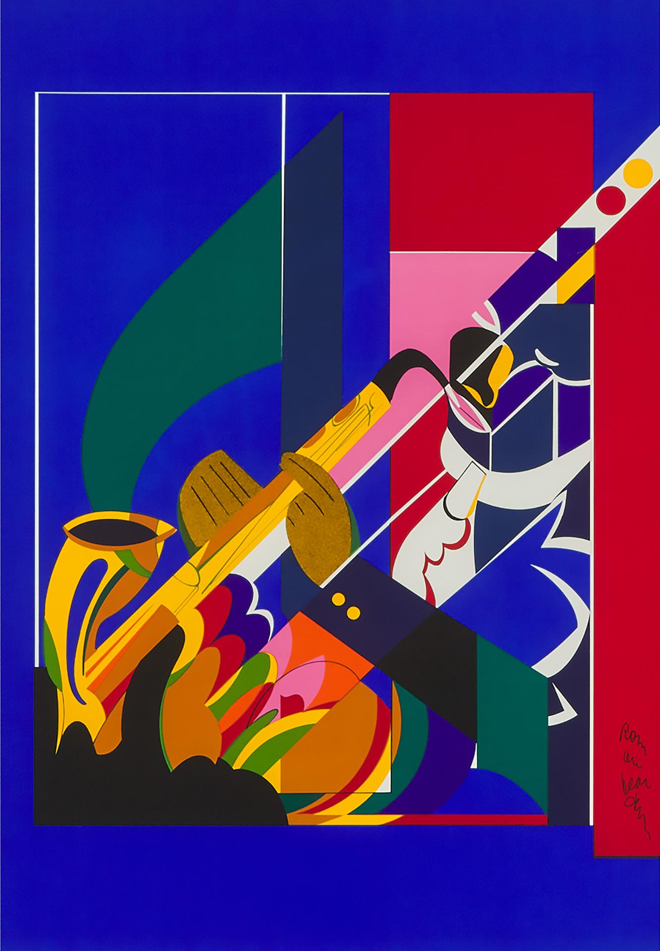 Romare Howard Bearden (1911-1988) - Alto Saxophone, Ca. 1982 [gelburd/Rosenberg, 67]
