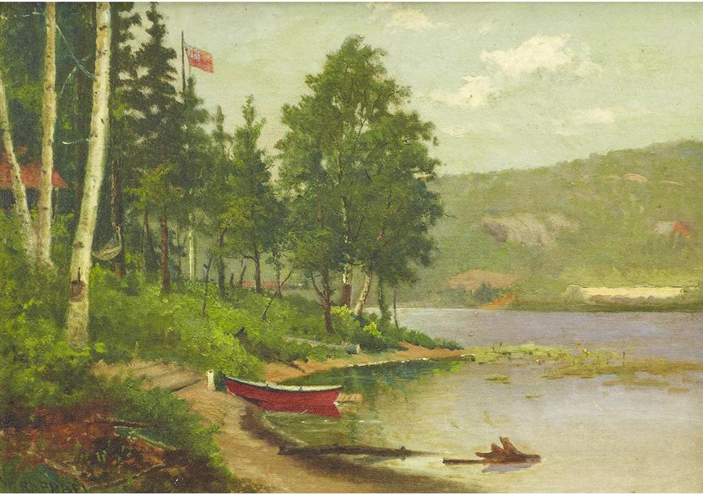 William Raphael (1833-1914) - Shoreline Near Camp