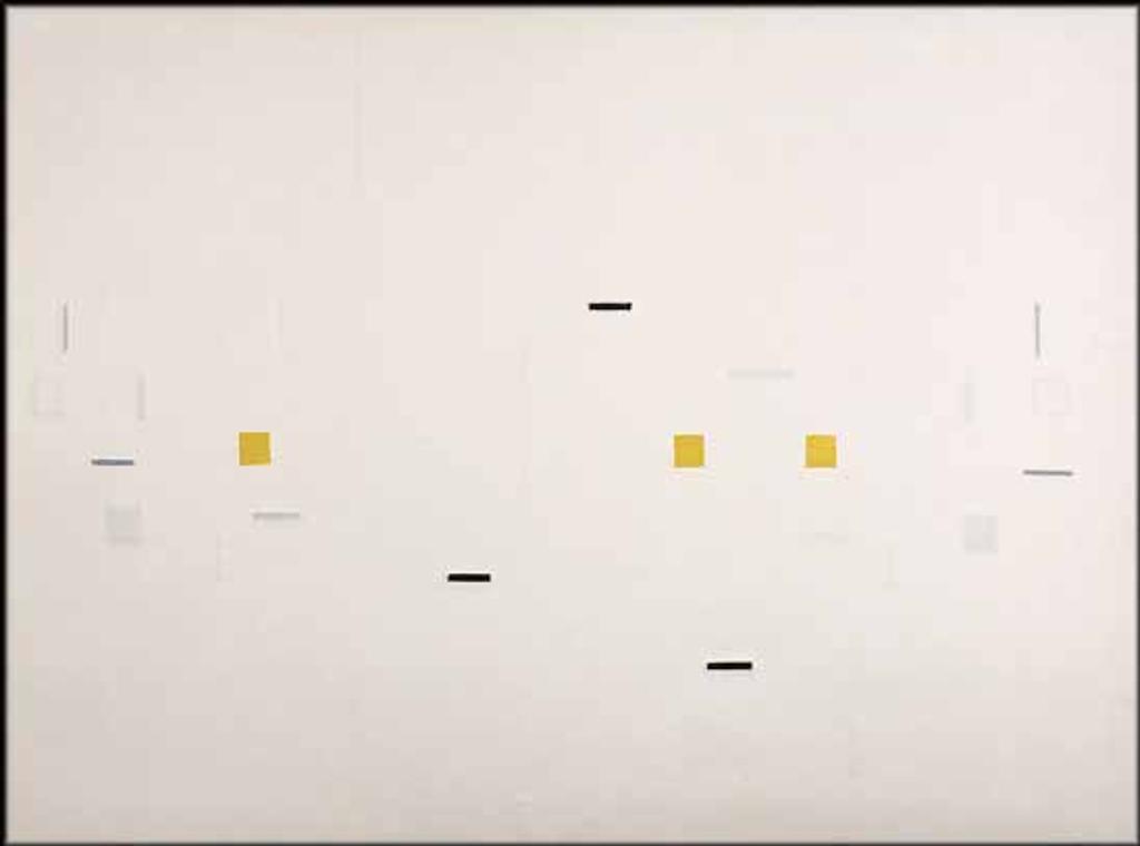 Yves Gaucher (1934-2000) - Fugue jaune