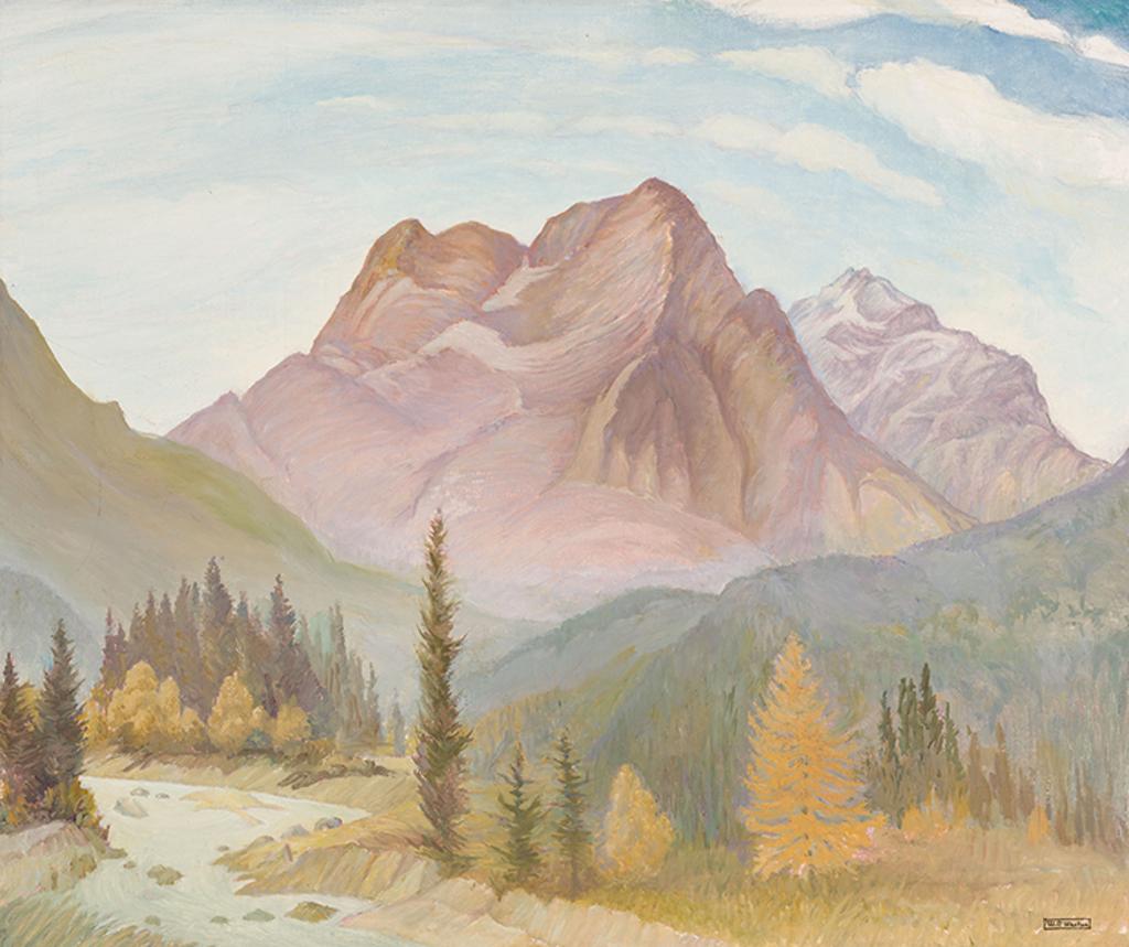 William Percival (W.P.) Weston (1879-1967) - Mountain Scene