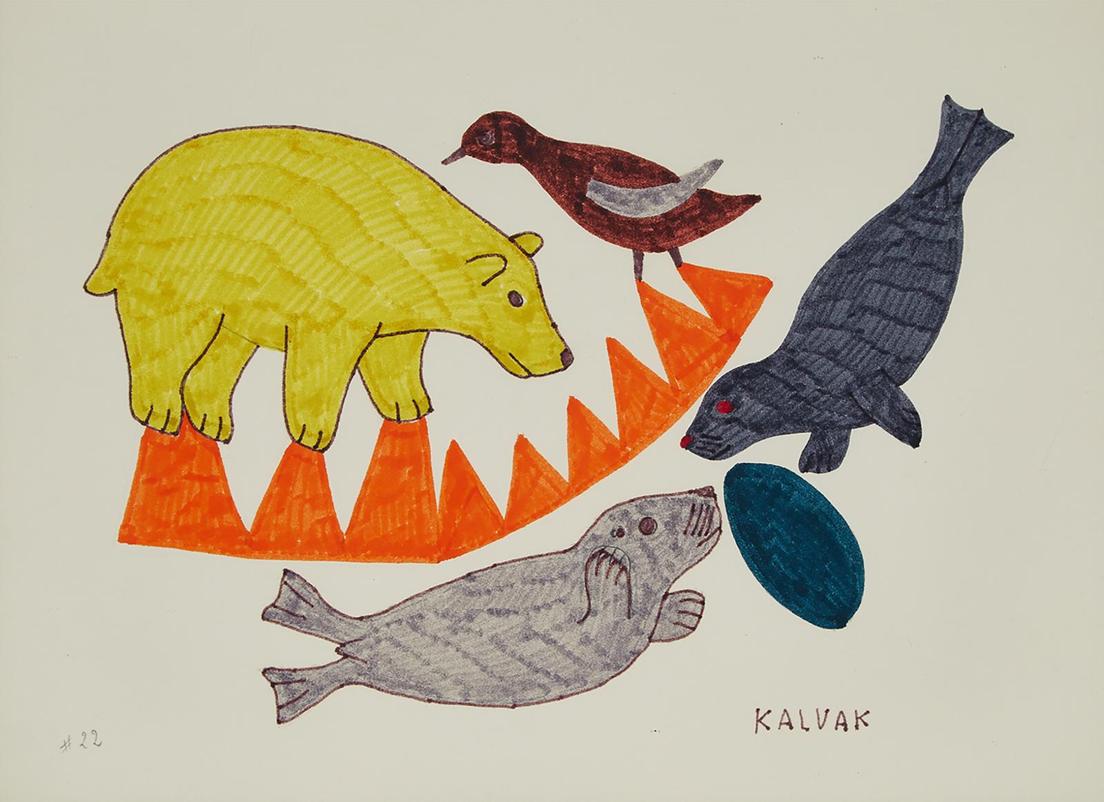 Helen Mabel Nigiyok Kalvak (1901-1984) - A Collection Of Nine Drawings