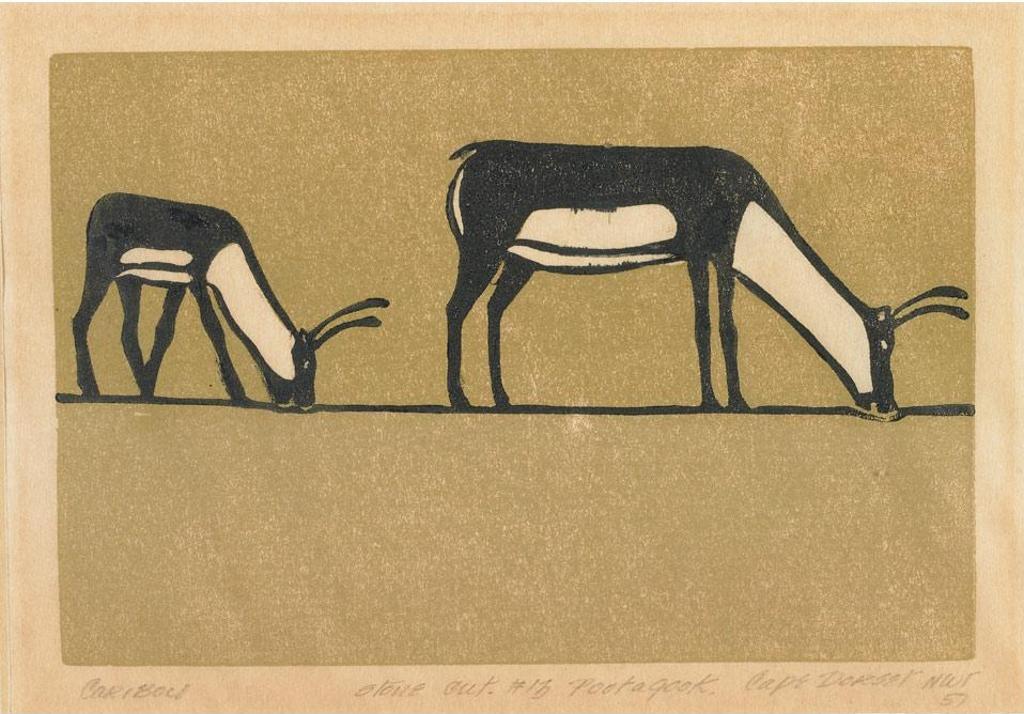 Pootoogook (1887-1958) - Caribou