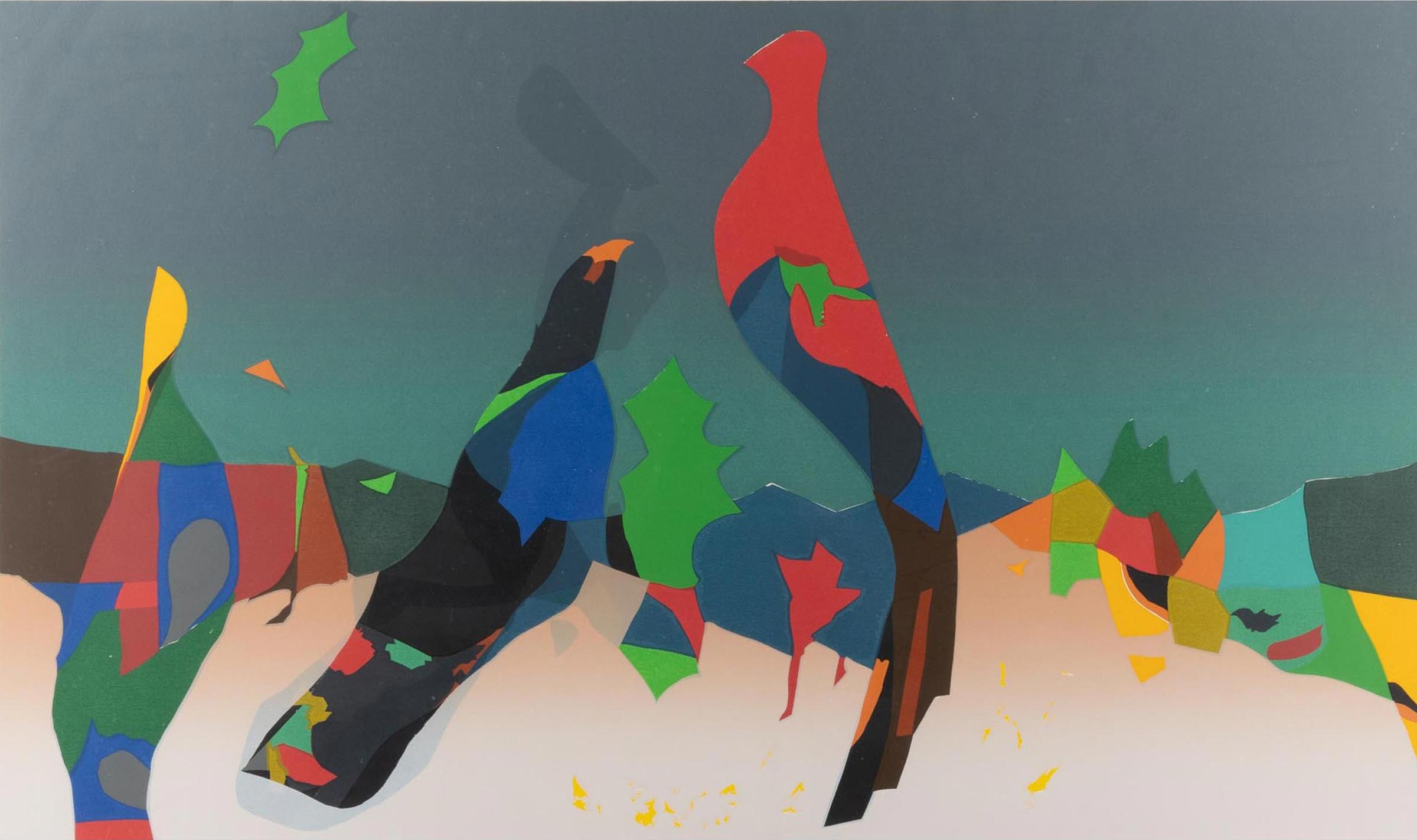 Jack Leaonard Shadbolt (1909-1998) - December Birds, 1983