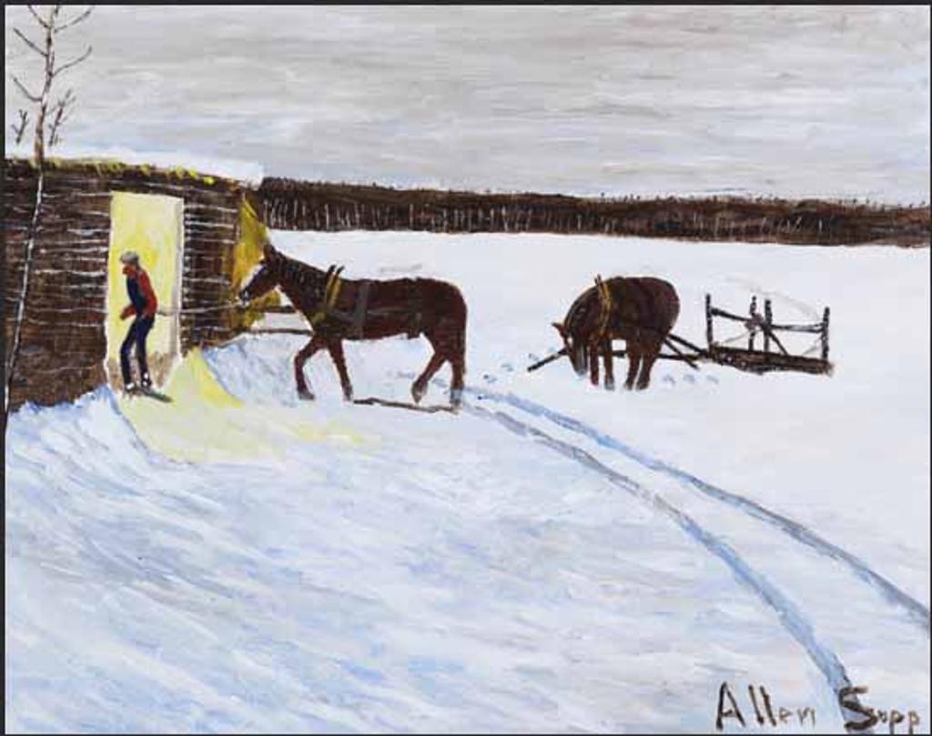 Allen Fredrick Sapp (1929-2015) - Man with Two Horses