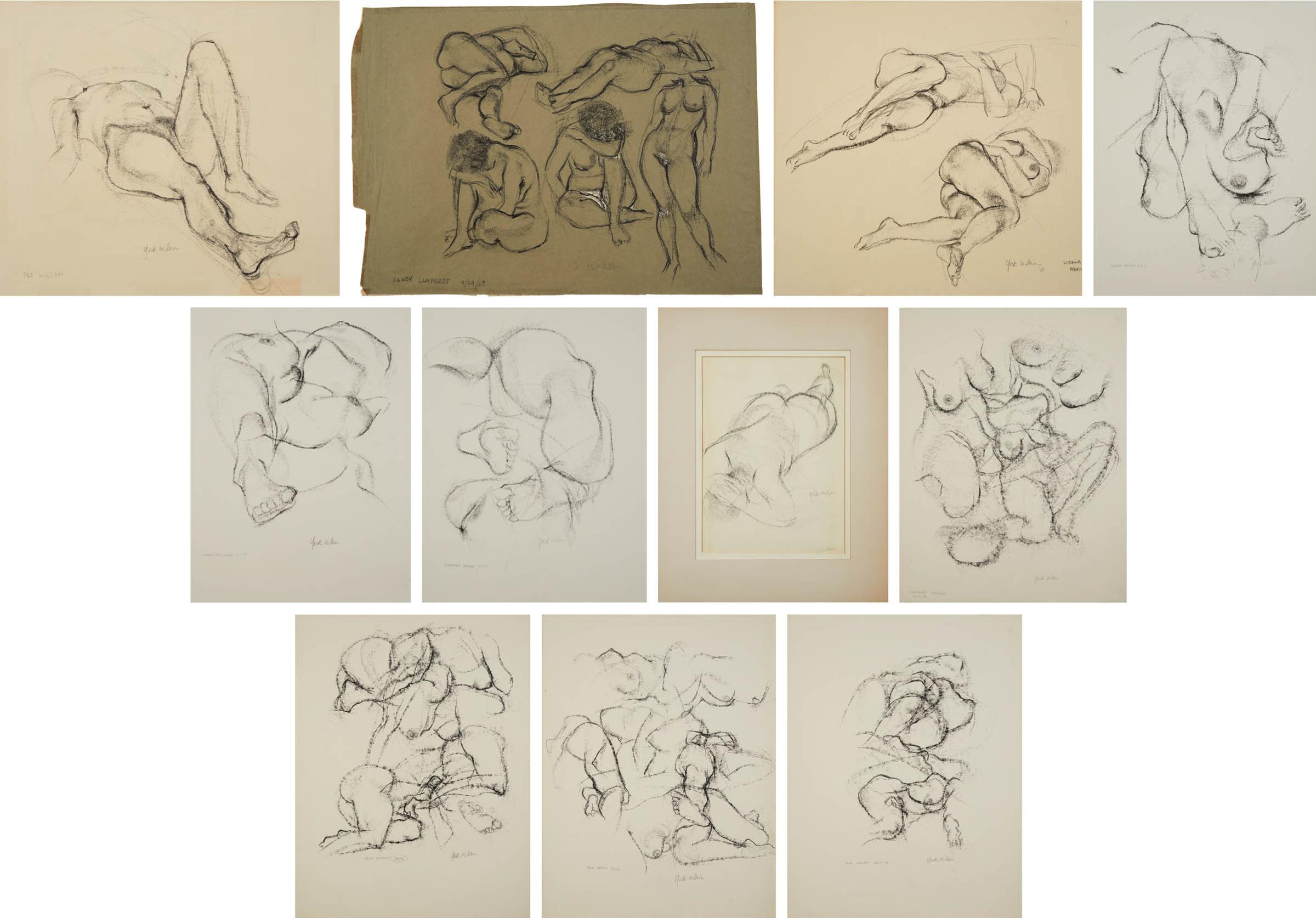 Ronald York Wilson (1907-1984) - Eleven Life Drawings, 1969-1981