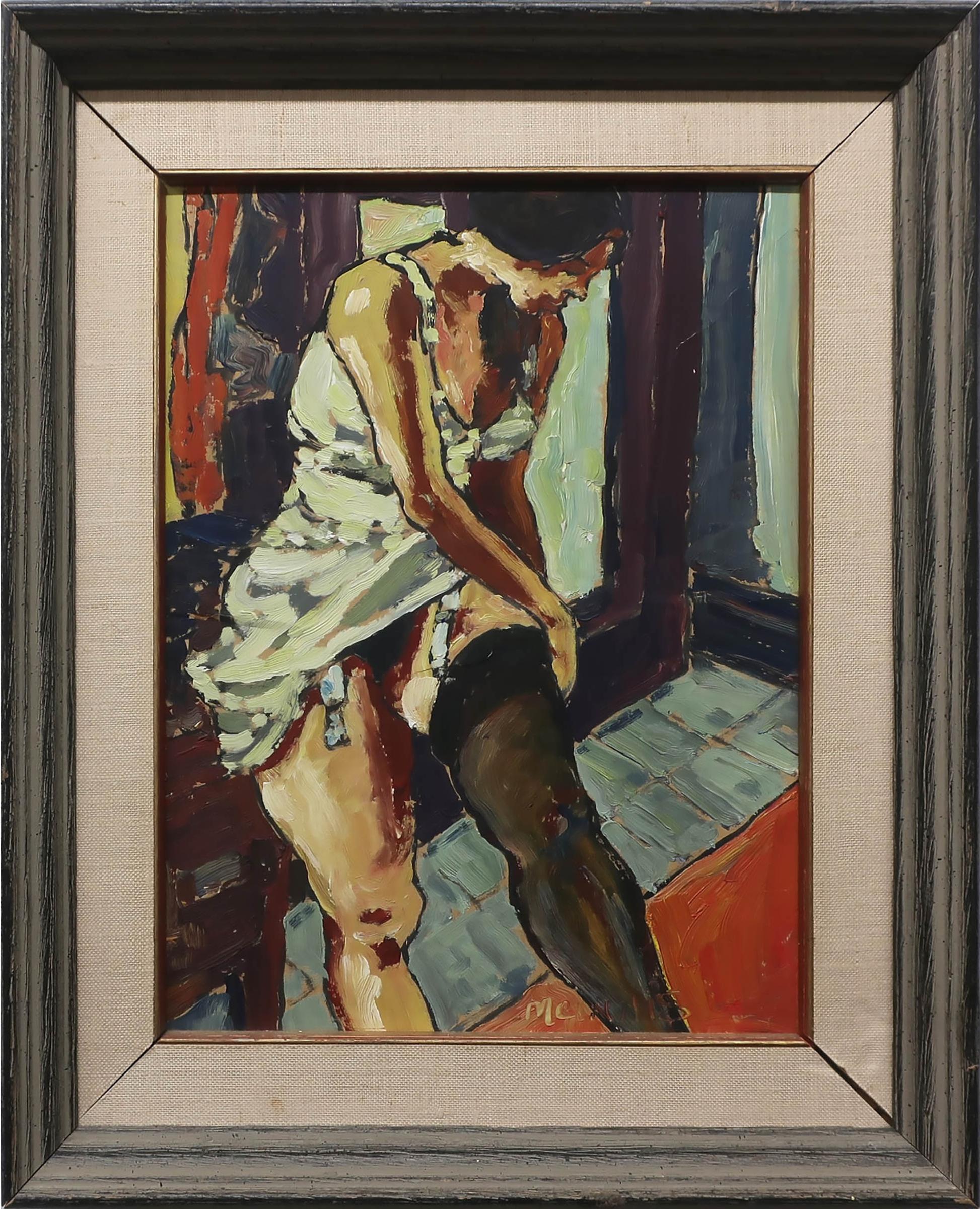 Robert F.M. McInnis (1942) - Woman Adjusting Stocking
