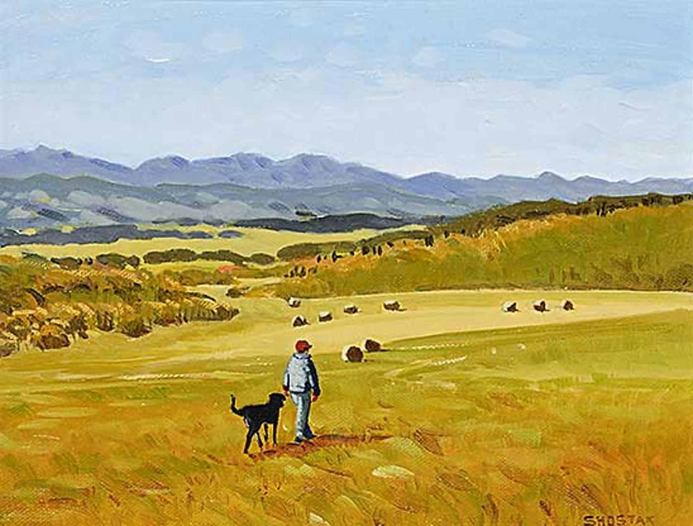 Peter Shostak (1943) - Checking the Hayfield