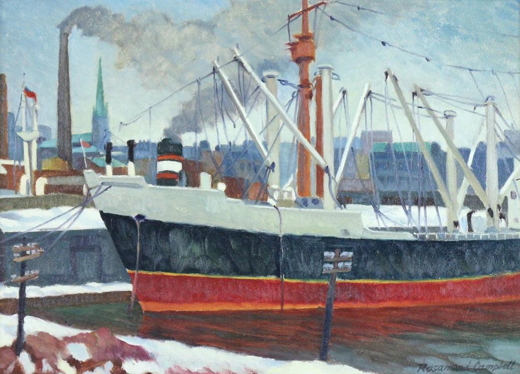 Rosamond Sheila S. Campbell (1919-2013) - Ships At Dock
