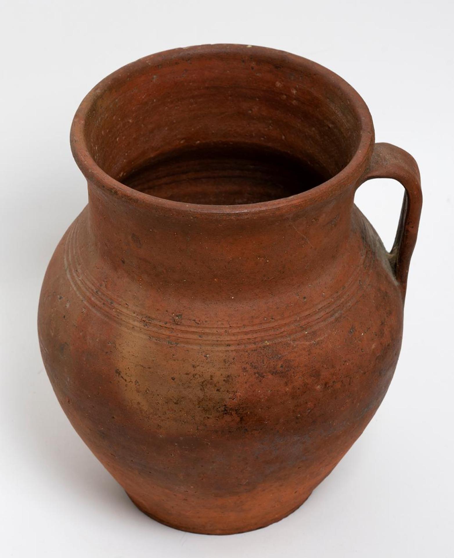 Rorketon Pioneer Pottery - Reddish Brown Pitcher
