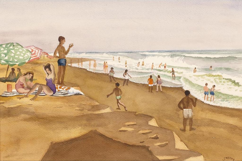 Philip Henry Howard Surrey (1910-1990) - Beach Scene