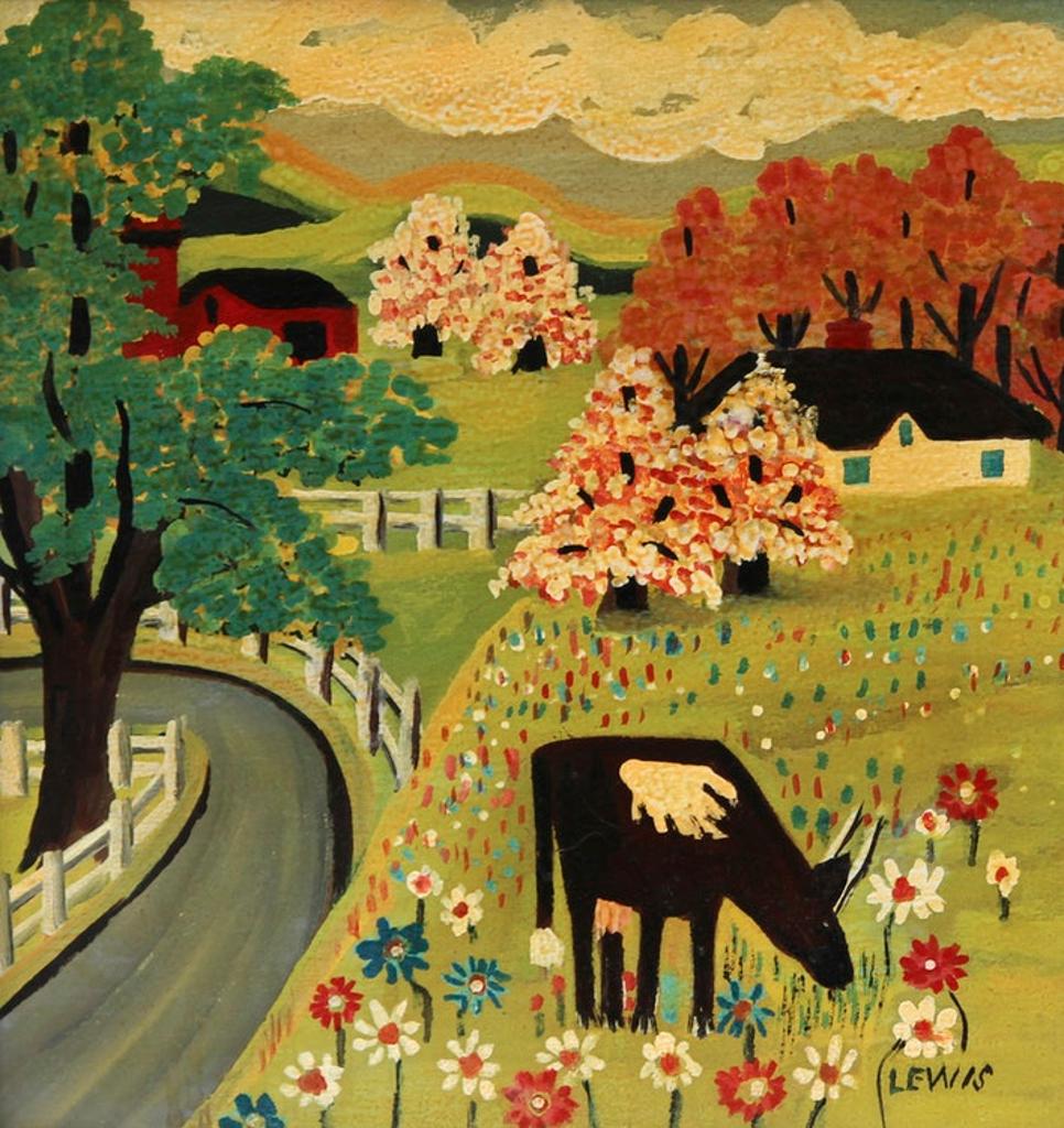 Maud Kathleen Lewis (1903-1970) - Cow in Springtime