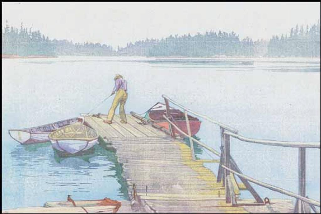 Walter Joseph (W.J.) Phillips (1884-1963) - Sharp's Dock ~ Pender Harbour