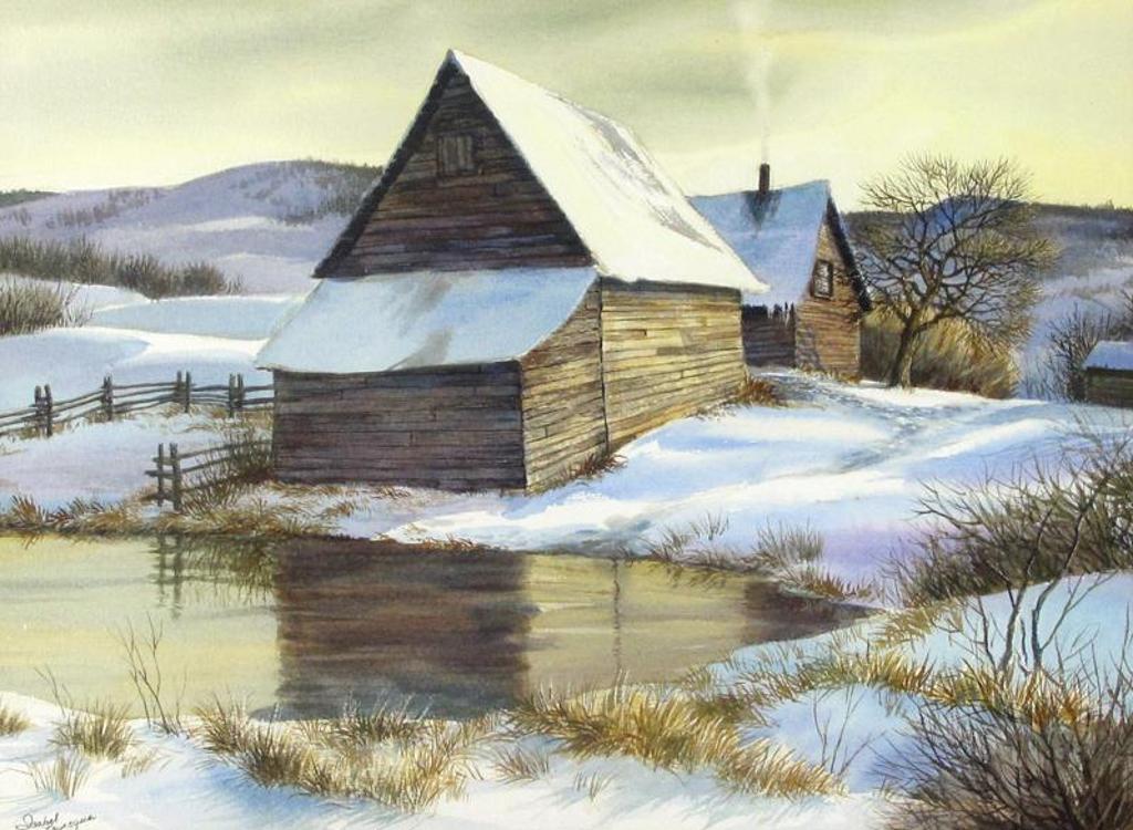 Isabel Levesque (1919-2012) - Winter Farmhouse