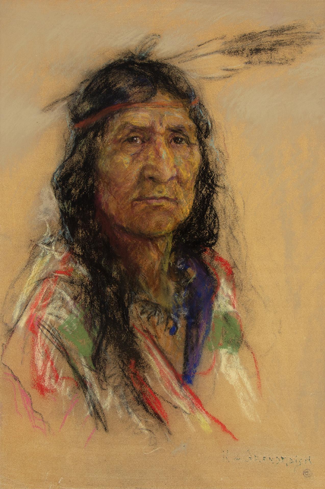 Nicholas (Nickola) de Grandmaison (1892-1978) - Blackfoot Indian