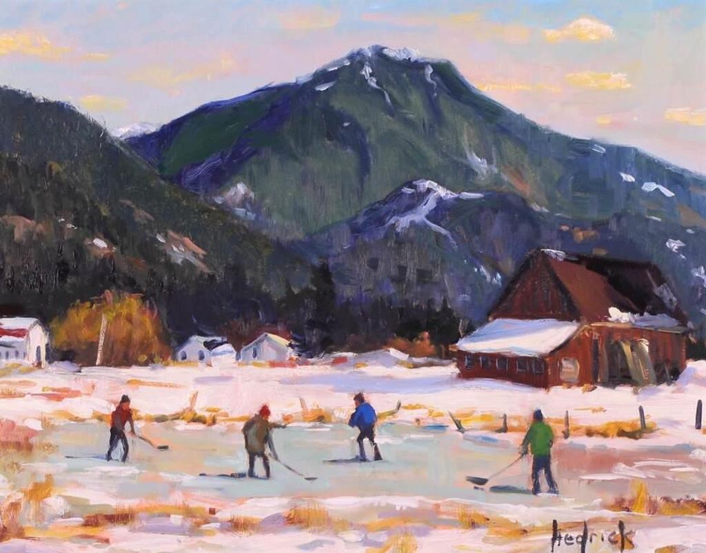 Ron Hedrick (1942) - Hockey Game At Pemberton