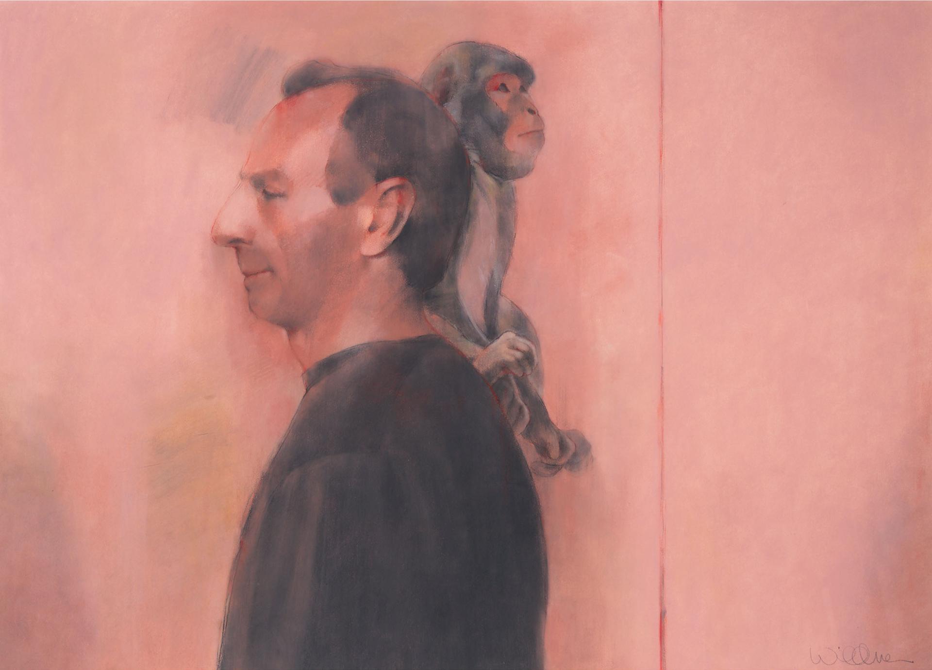 Sally Wildman (1939) - Man And Macaque