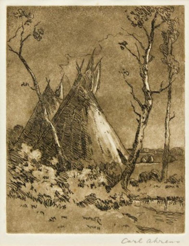 Carl Henry Von Ahrens (1863-1936) - Indian Encampment