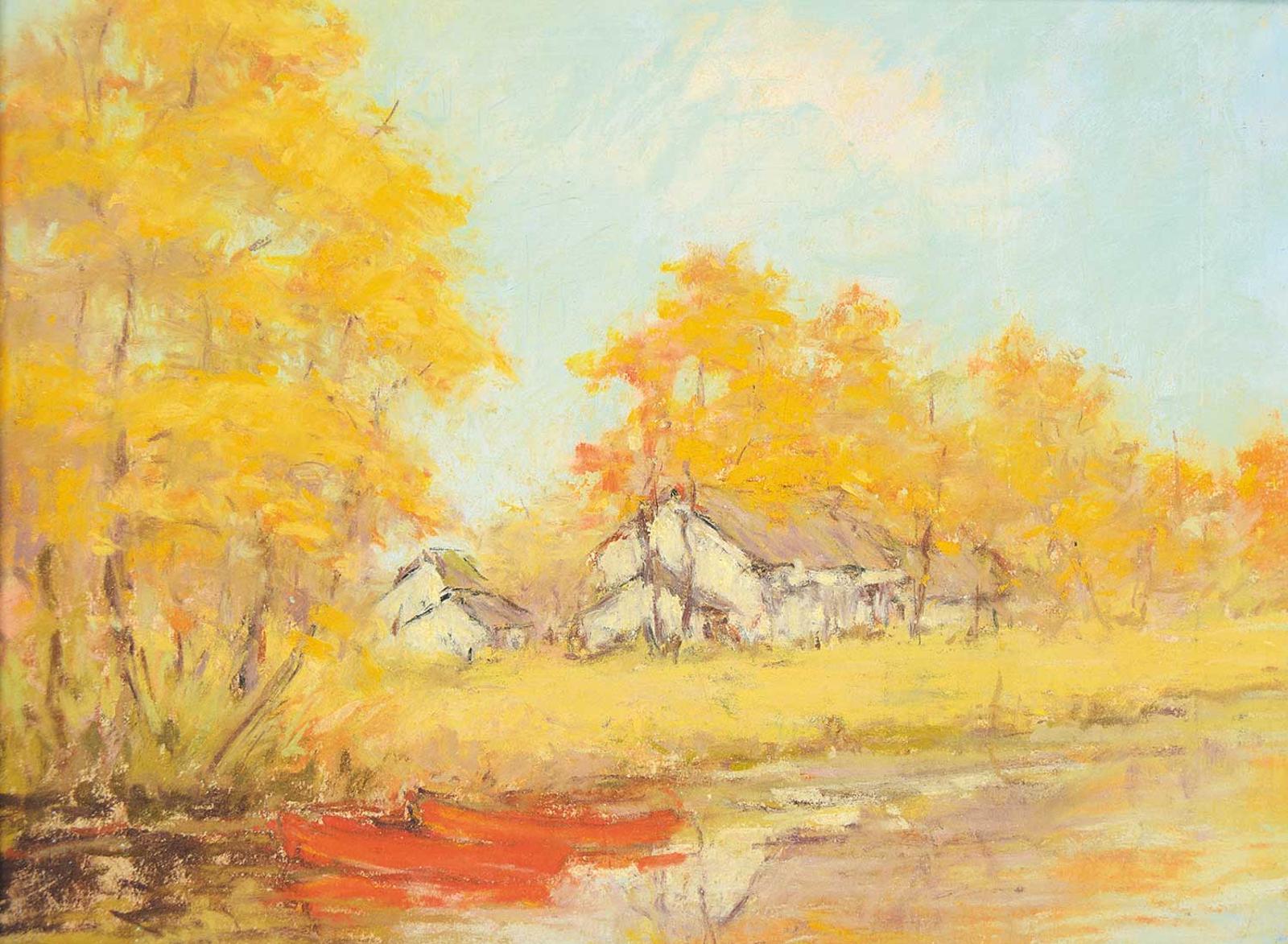 Berthe Des Clayes (1877-1968) - Untitled - Autumn Landscape