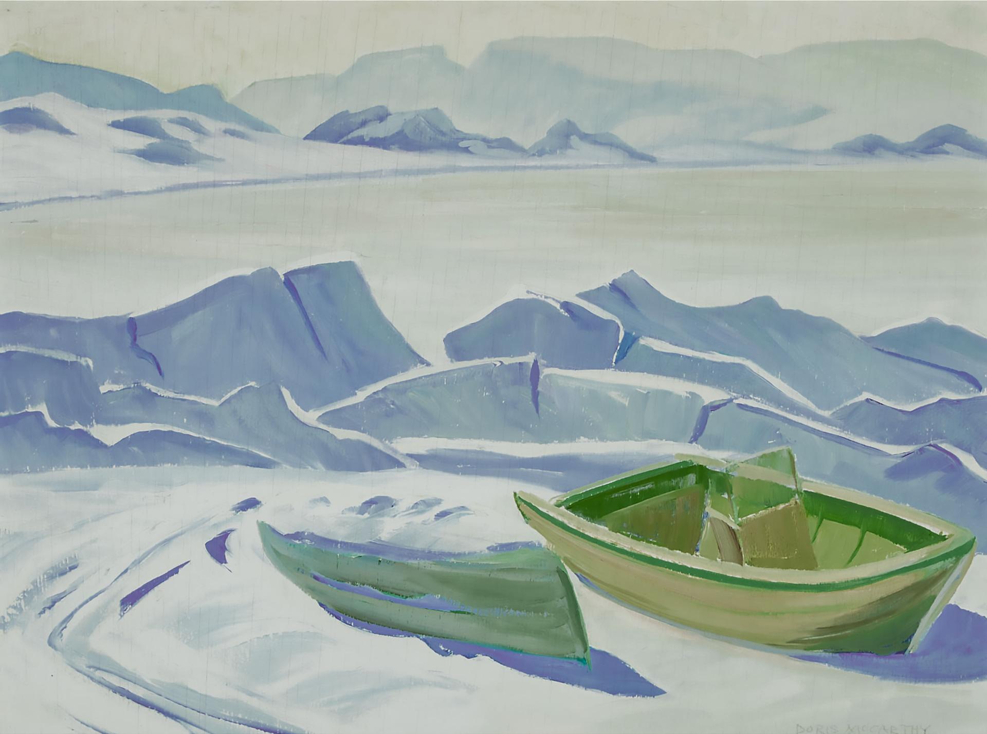 Doris Jean McCarthy (1910-2010) - Untitled (Arctic Scene), 1974
