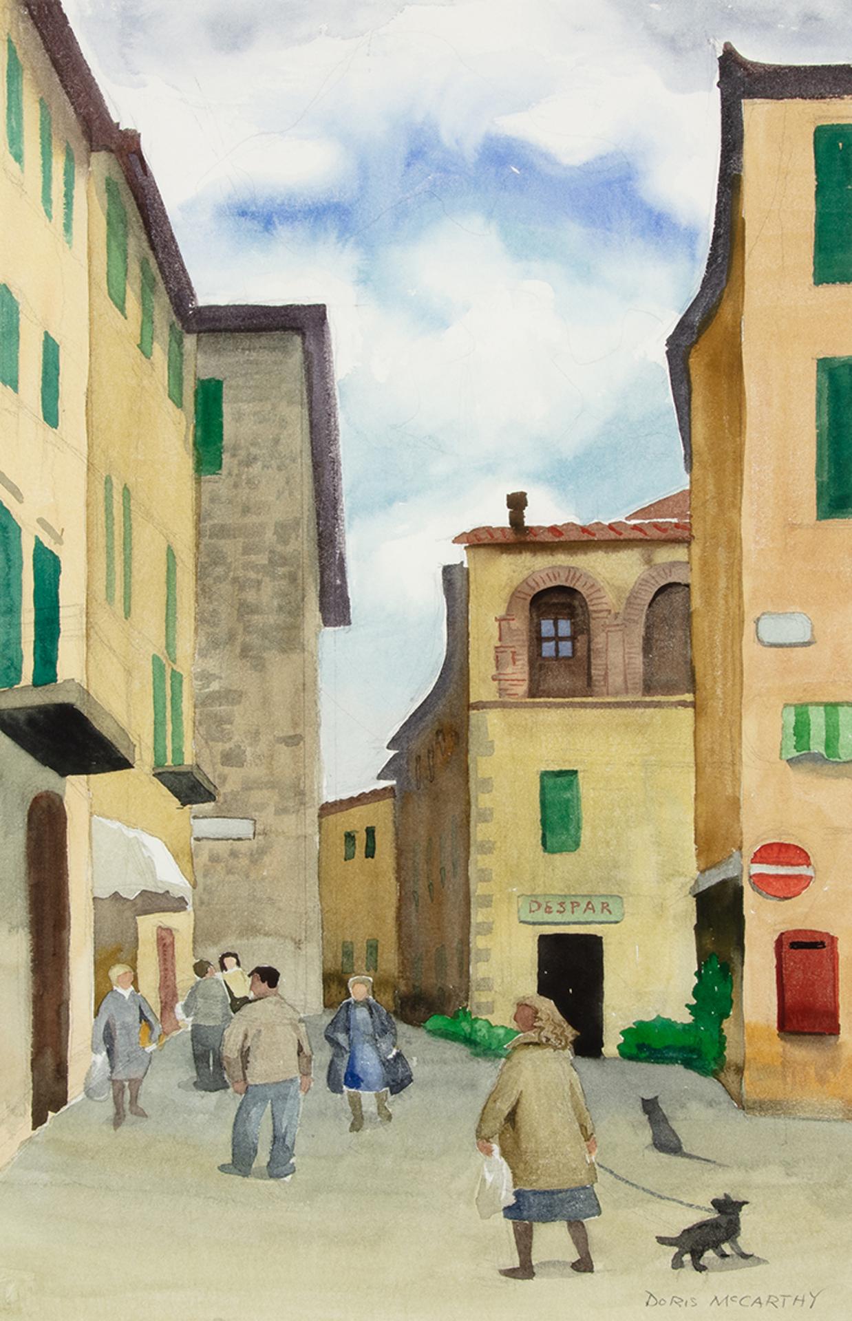Doris Jean McCarthy (1910-2010) - Side Street off the Piazza Sarteano