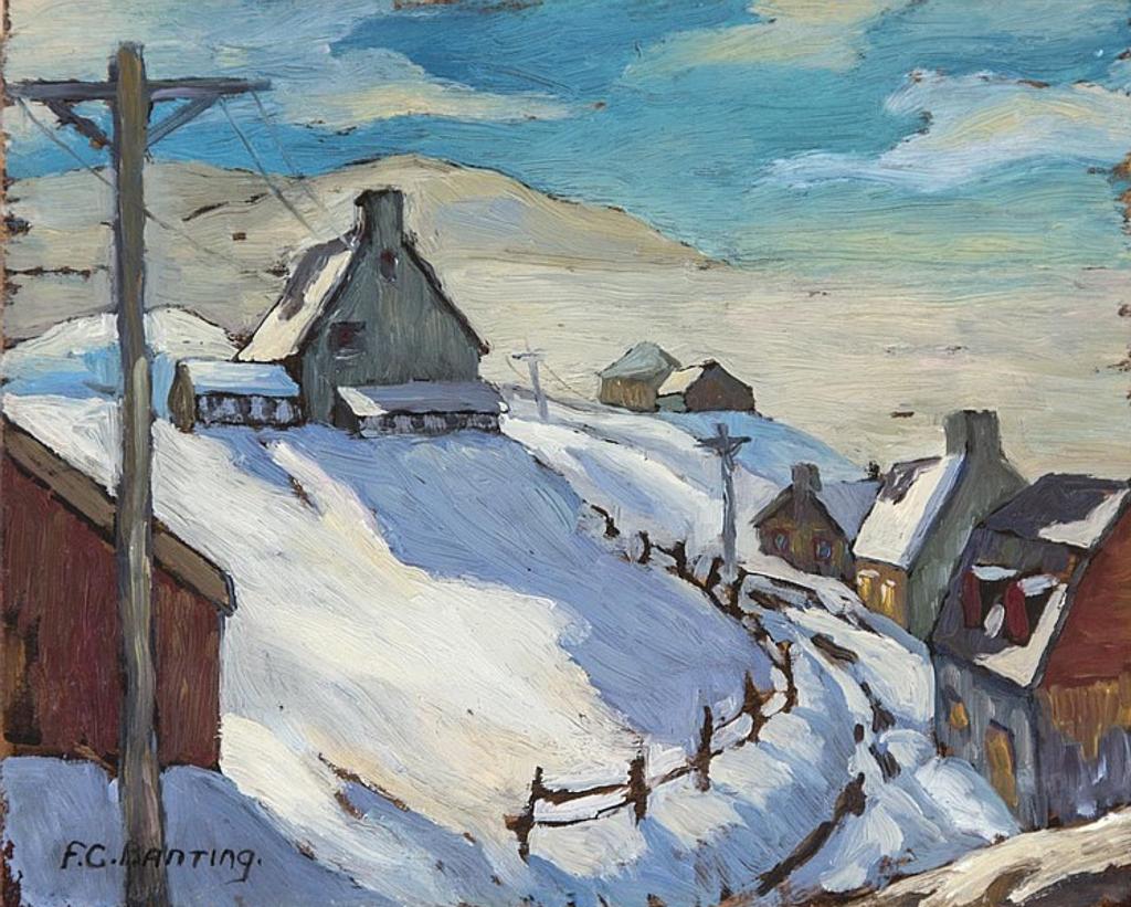 Sir Frederick Grant Banting (1891-1941) - Untitled - Village in Winter